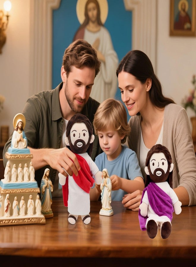 Yelakey 13" Jesus Plush Jesus Stuffed Doll Religious Easter Gifts for Kids Party Favors (Red) - Image 3